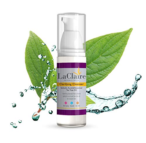 LaClaire Acne Wash with Salicylic Acid & Tea Tree Oil - Face Cleanser for Acne-Prone Skin (150 ml / 5 oz)