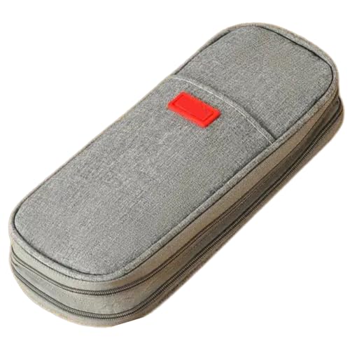 Estojo Escolar Organizador Masculino Feminino Grande Capacidade Estojo Lapis Material Escolar (Cinza)