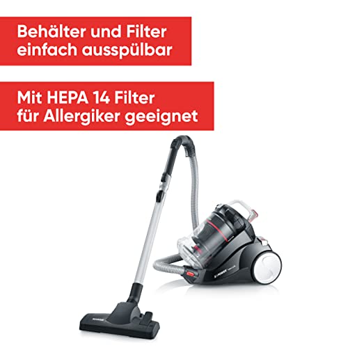 SEVERIN leichter Zyklon-Staubsauger S'POWER nonstopXL, Multizyklon Bodenstaubsauger für konstante Saugkraft, Staubsauger… - Image 3