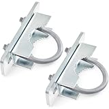 Shimeyao 2 Pcs Chain Link Fence Adjustable Galvanized Gate Latch Stopper Stop Fits for 1-3/8