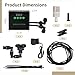 System for Misting Reptile Humidifier, Timer Mist Sprayer Plus Two Free-Rotating Spray Nozzles, Long Pipe Atomizer with Power Adapter, for Snake Lizard Habitat Tropical Plants