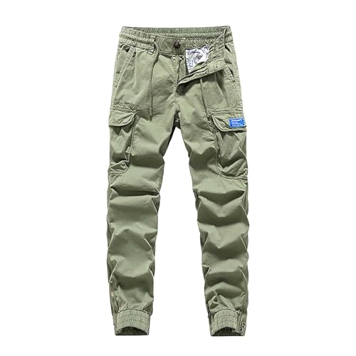 Pantalon tactique homme cargo de travail imperméable à taille élastique
