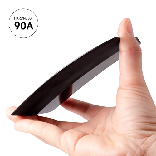 Image of FOSHIO PPF Squeegee - Anti-Scratch TPU Rubber Squeegee for Paint Protection Film and Car Window Tinting (Black, Large)