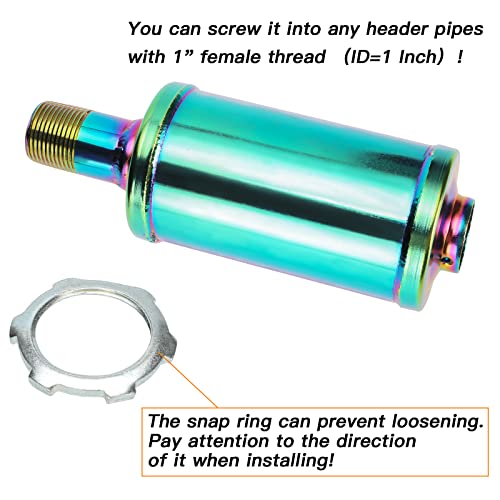 Image of FVRITO Exhaust Muffler Silencer for Predator 212cc 196cc 420cc CT200u CT200u-ex BT200x CC100x CT100u Massimo Baja MB200 Mini Bike Go Kart KT196 GX160 GX200 Clone Engines Performance Parts Colorful