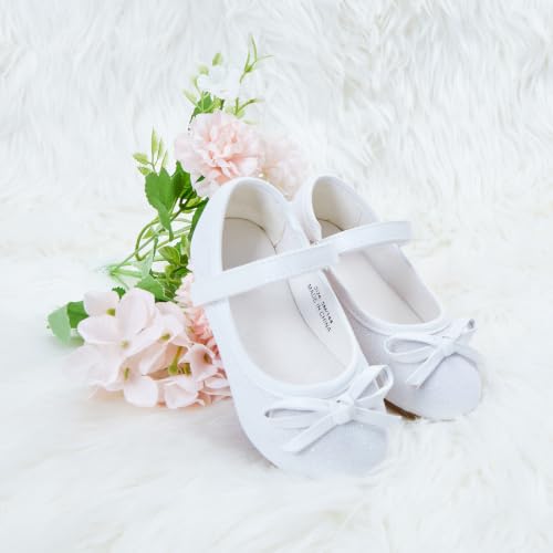 Image of GINFIVE Toddler Girls Dress Shoes Little Girls Mary Janes Ballerina Flats Shoes Toddler