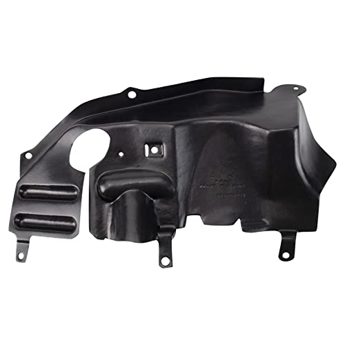 Image of TRQ Front Right Fender Splash Shield Black Passenger Side Compatible with 1999-2004 Oldsmobile Alero 1999-2005 Pontiac Grand Am GM1251137