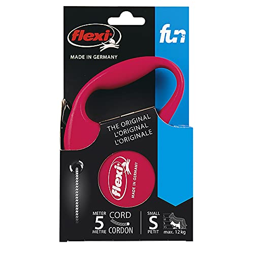 FLEXI Guia Retratil Fun Corda P 5M - Vermelho