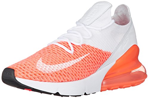 Image of Nike Women's Air Max 270 Flyknit Running Shoe (9 M US, White)