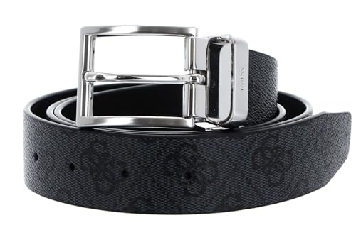 GUESS BM7541LEA35-BLA Men's Belt Black, Black, Altezza 3.5 cm