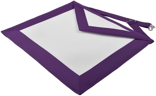 BRICKS MASONS Superintendent Allied Masonic Degrees Apron - Purple Grosgrain Ribbon