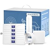 3G 4G LTE 5G Cell Phone Signal Booster Up to 5,000 sq ft, 5-Band Cell Phone Booster Cell Booster, Boosts Voice & Data