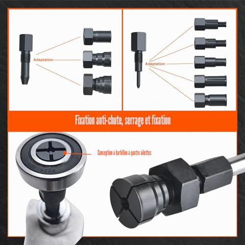 Extracteur de roulements intérieurs 8-32 mm avec marteau coulissant