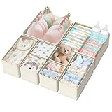 Organizador de cajones de ropa, calcetín beige