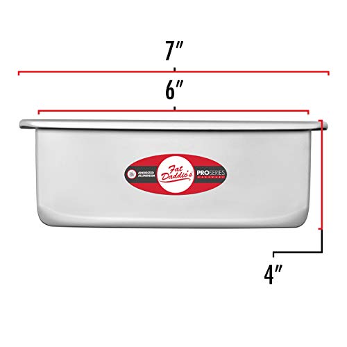 Fat Daddio's Anodized Aluminum Square Cake Pan, 6 X 4 Inch #TOP2
