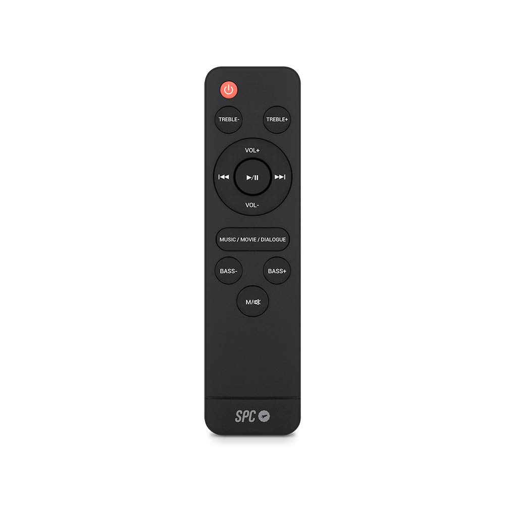 SPC Suana Sound Bar barra de sonido color negra con 100W de potencia y subwoofer inalámbrico