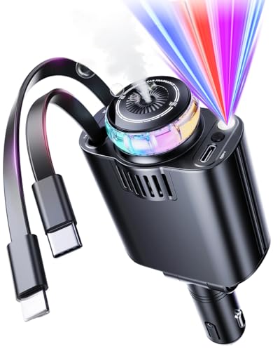 5-in-1 USB-C Car Charger with Aromatherapy and Starlight