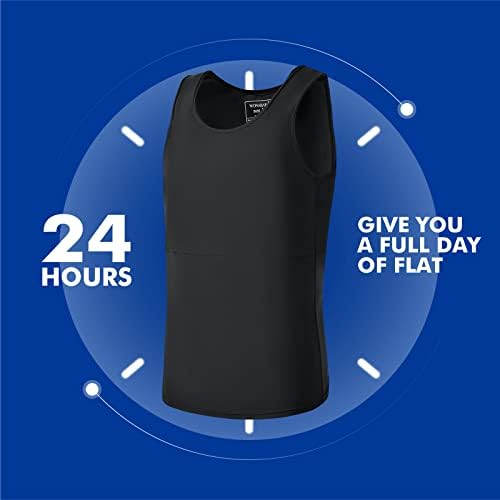 Chest Binder, Wonababi Transgender Binder Ultra Flat FTM Binder for Compression