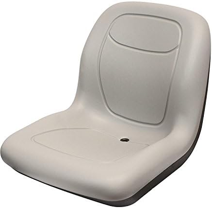 Milsco XB180 Seat with Slide Rails Replacement for Skid-Steers Seats - Gray, Model Number 6777