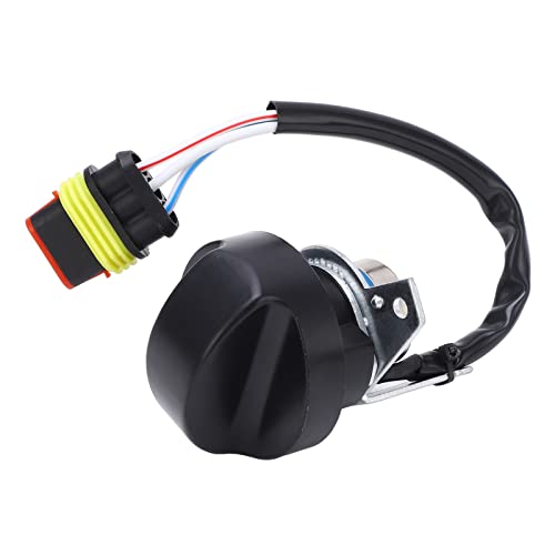 Changor Bouton d'accélérateur, Bouton de Moteur d'accélérateur Facile à Installer, Bonne compatibilité, Coque en Plastique, Interface métallique, Parfait pour SY95 SY135 SY235 SY215-8-9 Cover