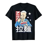 Anime Joe Biden Eating Ramen Japanese Food T-Shirt