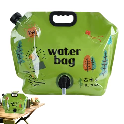 Vesatilla De Agua: Bolsa De Agua Plegable Portátil, Vejiga De Hidratación De Alimenticio Resistente Al Desgaste | Engranaje De Hidratación Sin BPA A Prueba De Fugas Para Hombres, Acampar, Sender