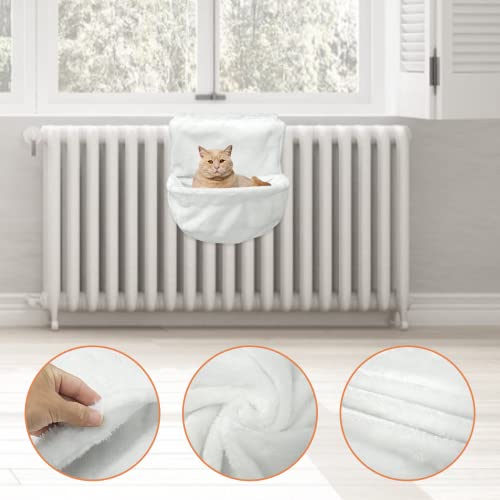 SSDHUA Cama macia para pendurar para gatos com moldura de ferro resistente e durável, quente e confo