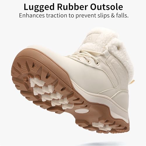Womens Snow Boots Ankle Non-Slip Cold Weather Fur Lined Warm Winter Shoes3