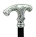 CAVAGNINI Solid Wood Walking Stick – Handmade in Italy – Pewter Handle, Personalized Engraving – Elegant, Durable Cane Gift for Gentlemen, Ladies, or Grandparents – Walking Support Gift