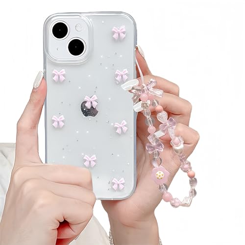 Niedliche IPhone 13 Pro Max Hülle Mit Handgelenkschlaufe & Ständer – Glitzer-IMD Design, Stoßfestes TPU, Für Mädchen & Frauen