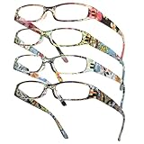 Gaoye 4-Pack Readers for Women, Blue Light Blocking Reading Glasses, Fashion Ladies Reading Glasses, Cheater eye glasses