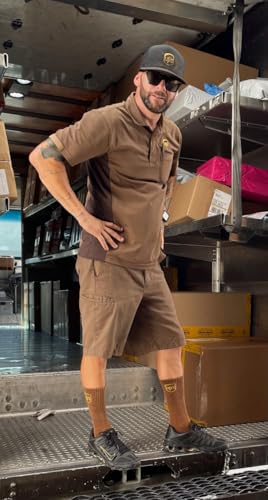 UPS Brown Fitness Crew Socks Premium Knit3