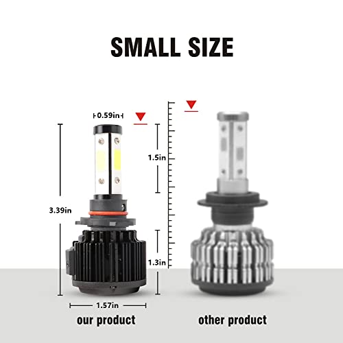 Gzwdflf 9005 Led Headlight Bulbs Hb3/H10 Car Headlamp Bulbs High Beam Led Headlight Bulbs Conversion Kit Plug And Play 300% Brighter 100W 20000 Lumens 6000K Cool White, Pack Of 2 (9005 Hb3 H10) #TOP6