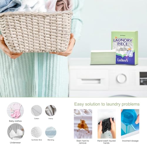 Laundry Detergent Sheets 120 Sheets Plant-based Laundry Strong Cleaning Power Sheet Detergent Mild and Safe for Home, Dorms and Hotel(Up to 240 Loads). - Image 2