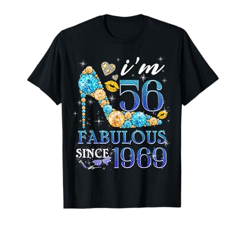 Chapter 56 Fabulous EST 1969 56th Birthday Queen Diamond T-Shirt