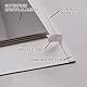 Genérico Selbstklebende Bordüre mit Aluminium-Effekt, 10 cm x 1,2 ml, Bordüre für Küche, Bad