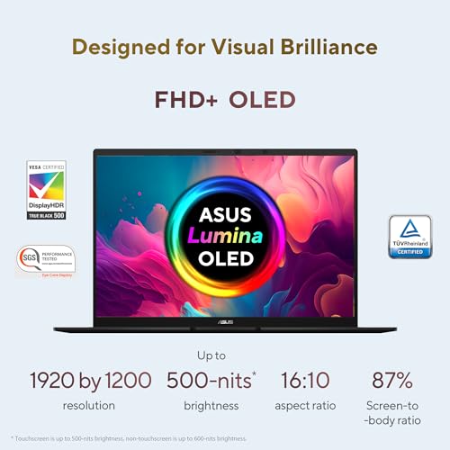 Image of ASUS Zenbook 14 (2026), AMD Ryzen AI 5 430, AMD Radeon iGPU, 16GB RAM, 1TB SSD, FHD+, 14 inch, (35.5 cm), Windows 11, M365 Basic(1 Year)* Office 2024, Jade Black, 1.28 kg, UM3406GA-QL119WS, Co-Pilot+ PC