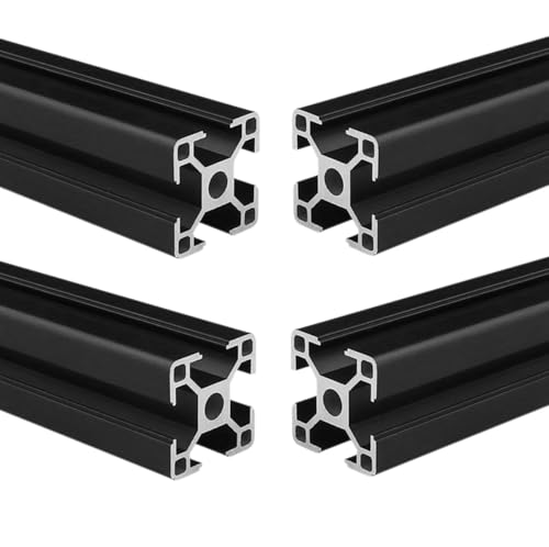 Coavoo AluProfil 3030 Aluminium Profile 550 mm T Type Black Aluminium Profiles 30 x 30 European Standard Anodised Linear