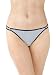 Vanity Fair Women's Illumination Body Shine Bikini Panty 18108, Blues Stripe Print, Medium/6