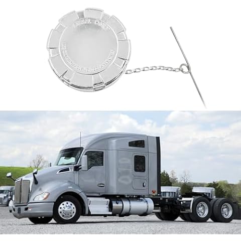Diesel Fuel Cap for Kenworth Trucks 3 1/2” Non-Locking, Non-Vented, Solid, for Ultra Low Sulfur Fuel Tanks Cover