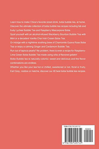 Independently Published Best Boba Bubble Brews: Surprise Your Senses with 40 Boba Bubble Tea Recipes to Make at Home