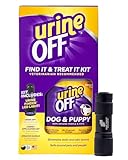 urineOFF Puppy & Dog Pet Stain Remover & LED Urine Finder Light | Freshly Scented Carpet Cleaner | Bio Enzymatic Stain & Urine Odor Remover | Pet Safe Cleaner | 16 oz.