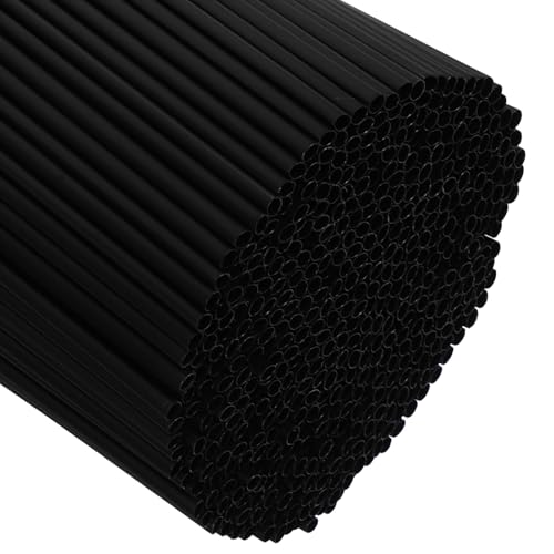 MAGICLULU 1000pcs Black Disposable Cocktail Stir Plastic Straws miniatura 7