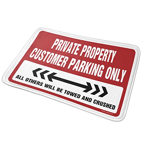 Tapis de bienvenue extérieur parking privé 65x90 antidérapant solide