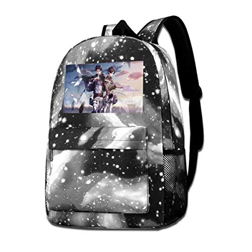 Hdadwy Anime Boys Girls Eren Yeager Levi Ackerman Shingeki No Kyojin Galaxy Mochila Escolar