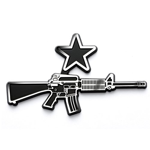 Come and Take It Flag Pro 2nd Amendment AR-15 Style Chrome Plated Car Emblem - Premium Alternative to Bumper Stickers and Decals (Chrome/Black) Come and Take It Flag Pro 2nd Amendment AR-15 Style Chrome Plated Car Emblem - Premium Alternative to Bumper Stickers and Decals (Chrome/Black)