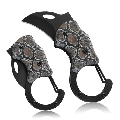 Image of Small Pocket Knife for Women Men,Cool Folding Knife Box Cutter,Folding Utility Knife with 1.38''Sharp Blade,Mini EDC Knives for Everyday Carry,Ideal Gifts for Men(Snakeskin Pattern)