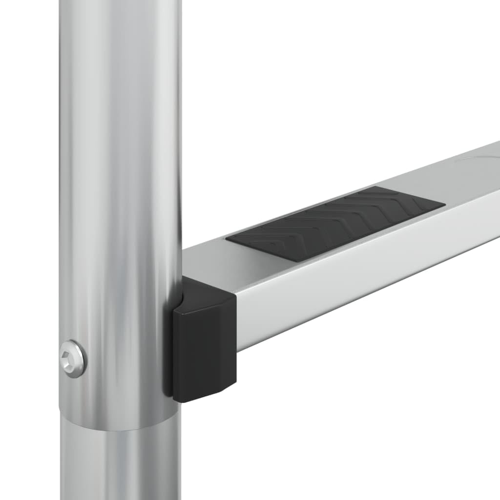 Escalera de piscina de acero inoxidable 304, 54 x 38 x 211 cm, con 5 peldaños antideslizantes, pasamanos y soporte, escalera de piscina para piscinas empotradas, escaleras de piscina como ayuda de