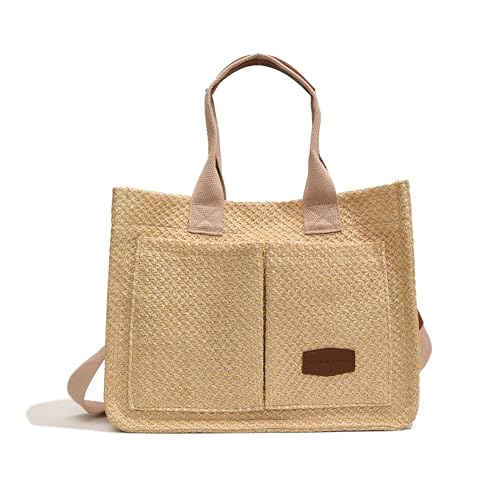 Image of Cherry Tote Bag for Women Canvas Patched Purse Cute Shoulder Bag Multi-Pocket Satchel Handbag for work travel