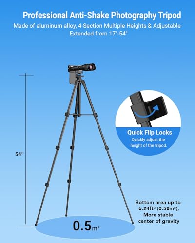 Image of APEXEL 60X HD Telephoto Lens for Most Smartphones, All-in-One Kit with Tripod & Bluetooth Remote, High-Power Lens for Long-Distance Photography
