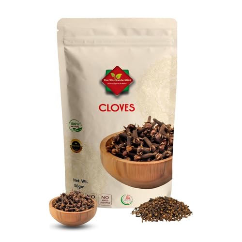 Cloves Whole | 50G| Premium Quality | Sun Dried | Indonesian | Gluten Free | Non GMO | No Additives | No Preservatives| 50G